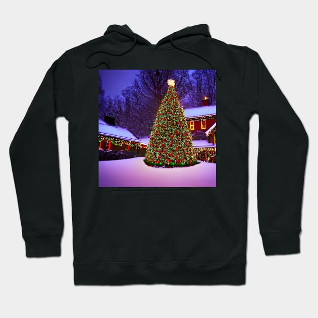 Christmas Tree in the Snow Hoodie by robsteadman